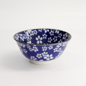 Japansk skål Ø 15 cm - blå/hvid