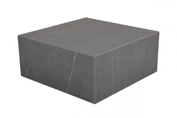 Zten sofabord 80x80 h35 cm - mørkegrå sten look i gruppen Udendørs møbler / Loungemøbler / Loungemoduler / Sofabord & Sidebord - Loungemoduler hos Sommarboden i Höllviken AB (2746-72)