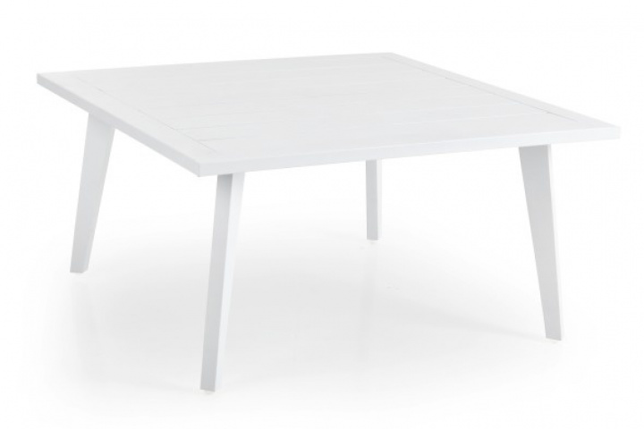Villac sofabord 88x88 cm - hvid i gruppen Udendørs møbler / Materiale / Aluminiummøbler / Sofabord & Sidebord - Aluminiummøbler hos Sommarboden i Höllviken AB (4086-05)