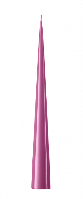 Lakkerede konljus konljus 37 cm - dusty lillac