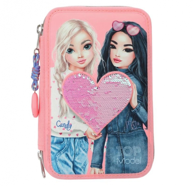 TOPModel Candy and Miju triple penalhus - pink