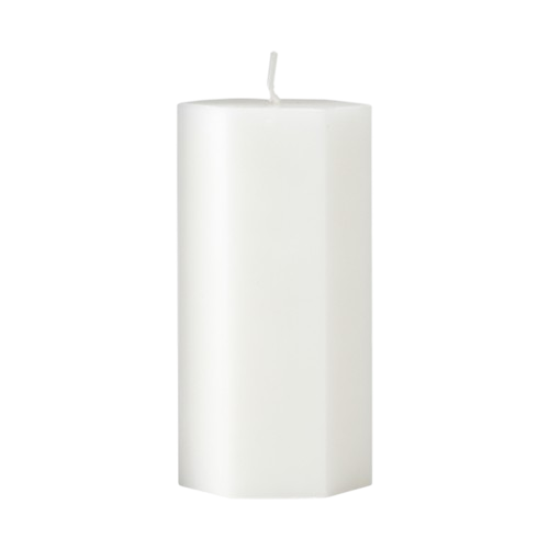 Spindelvævslys H10 cm - hvid