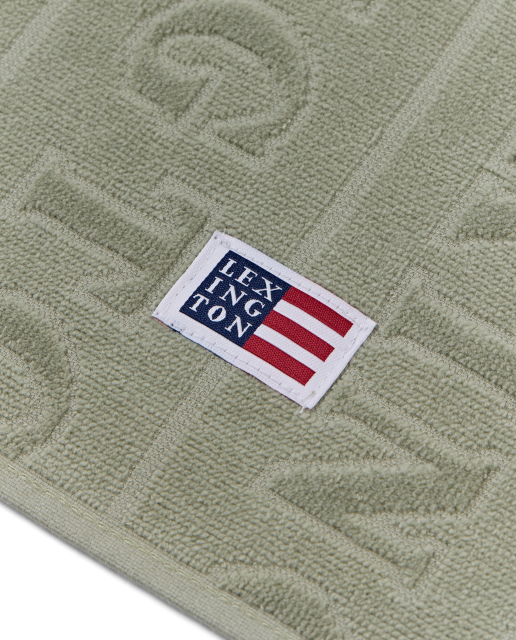 Velour Jacquard håndklæder, flere størrelser - vintagegrøn