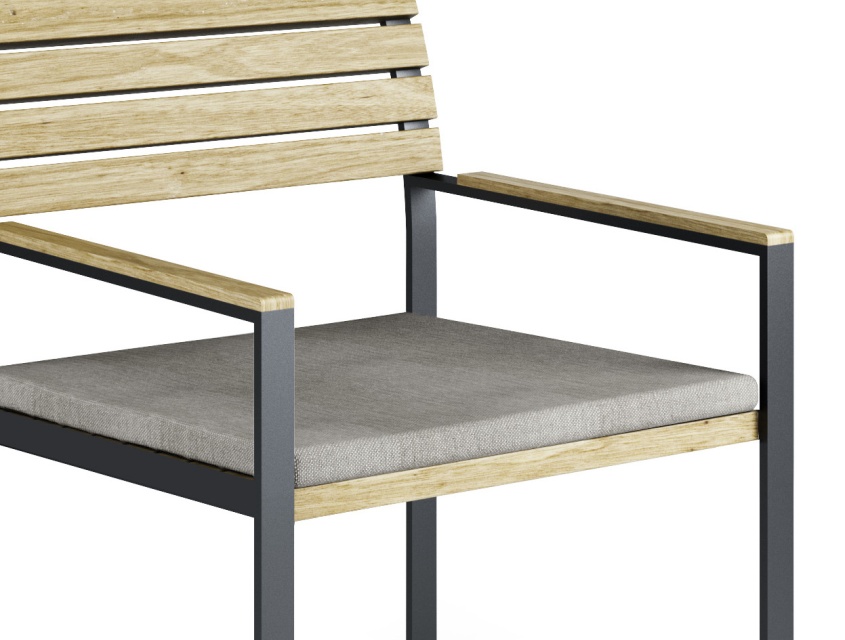 Garden Bistro pude til lænestol - dark taupe