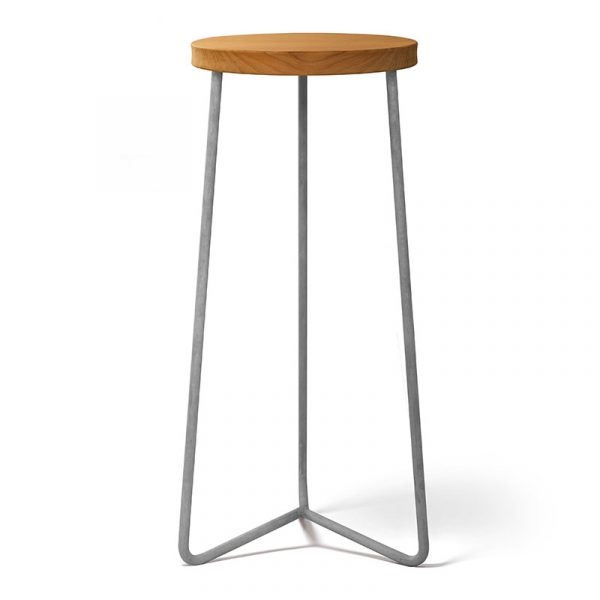 Skammel V1 H63 cm - ubehandlet teak