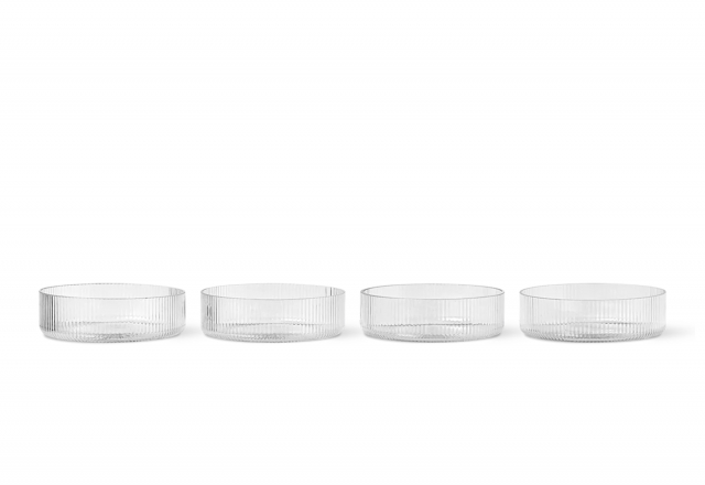 Ripple-serveringsskål, 4-pack