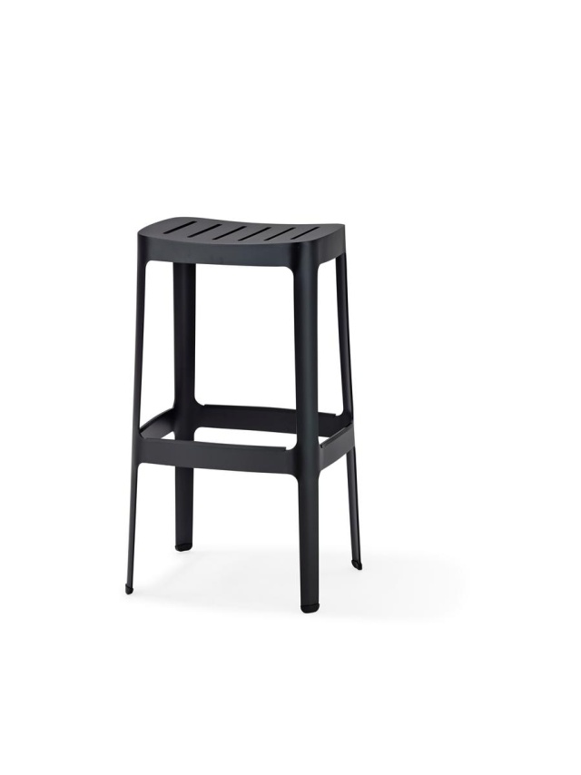 Cut barstol stabelbar - black
