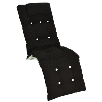 Baden -Badendyna Flock, Nack Pillow - Sort