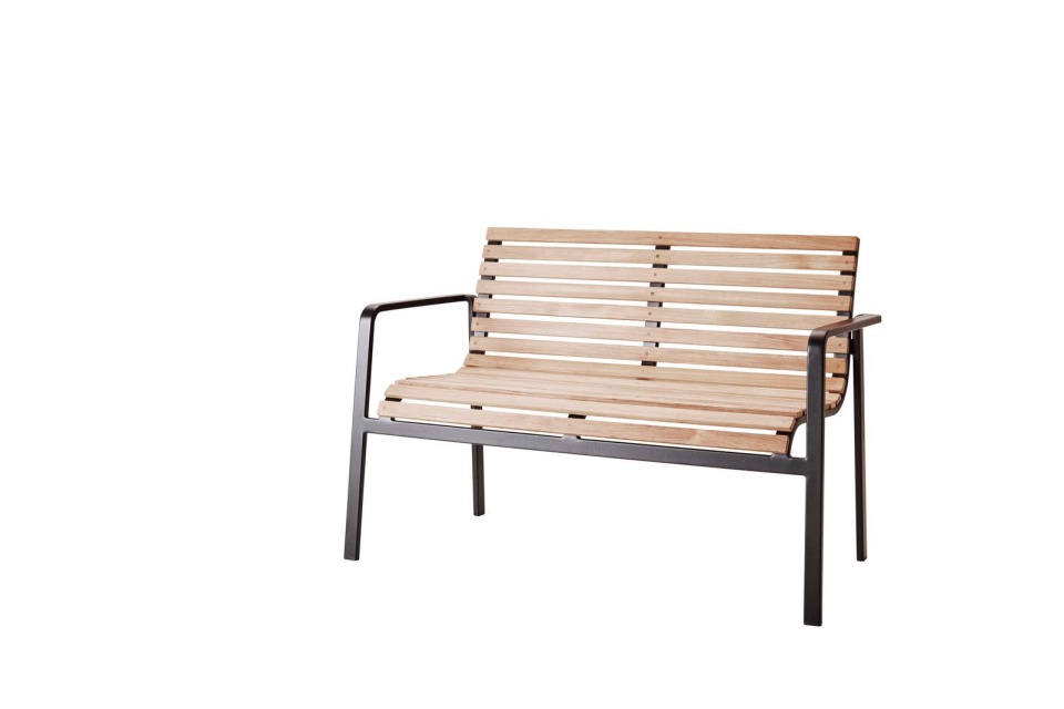 Parc bänk - teak/lava grey