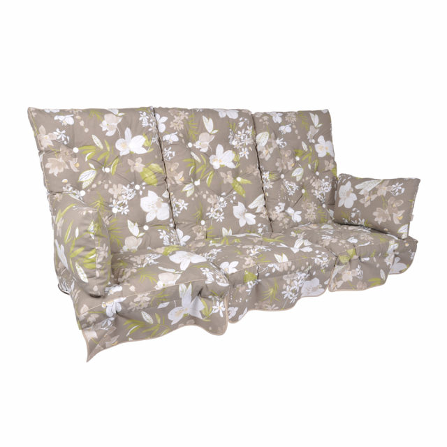 Hammockset, høj rygg - beige botanical