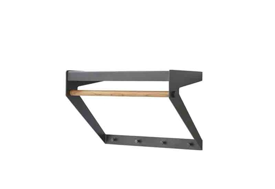 Copenhagen city rack - teak/lava grey