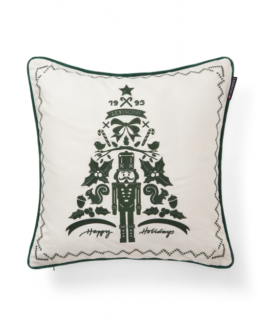 Nutcracker pudebetræk - white/green