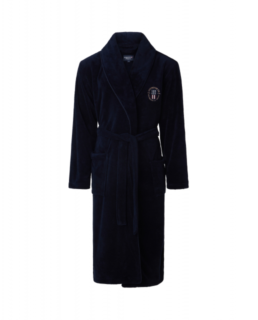 Lesley Fleece morgenkåbe - dark blue