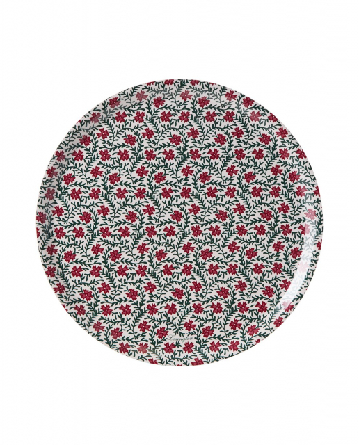 Blomsterbakke Ø 38 cm - rød/grøn/hvid