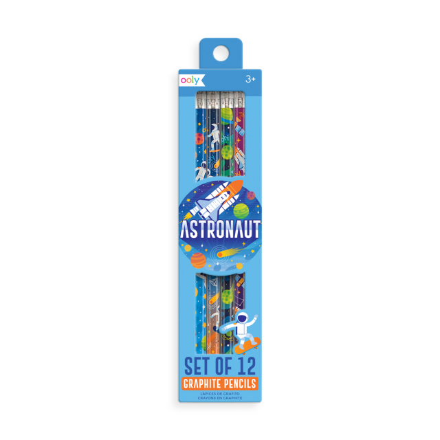 Astronaut blyanter, 12-pack - multi