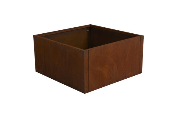 Kuminpotte 80x80 H40 cm - Corten Steel/Rust