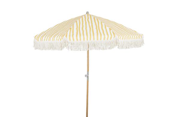 Gatsby parasol tiltbar Ø 1,8 m - gul-stribet