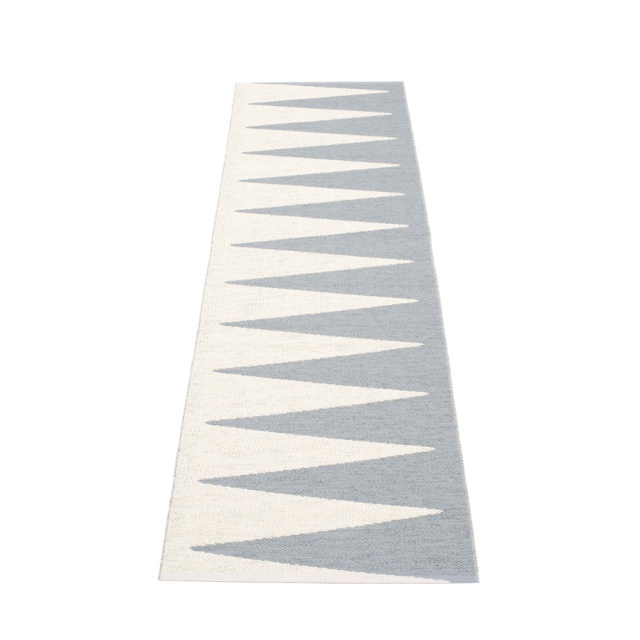 Vivi tæppe - grå/vanilje