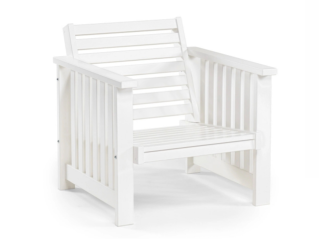 Gotland lænestol - hvid