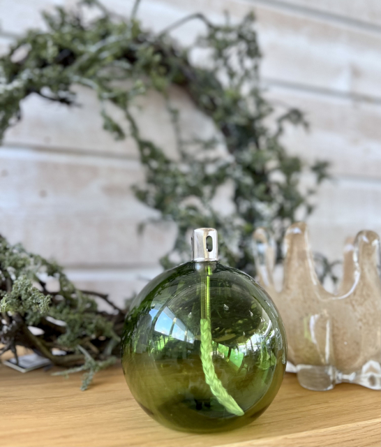 Olielampe sfære, S - grøn