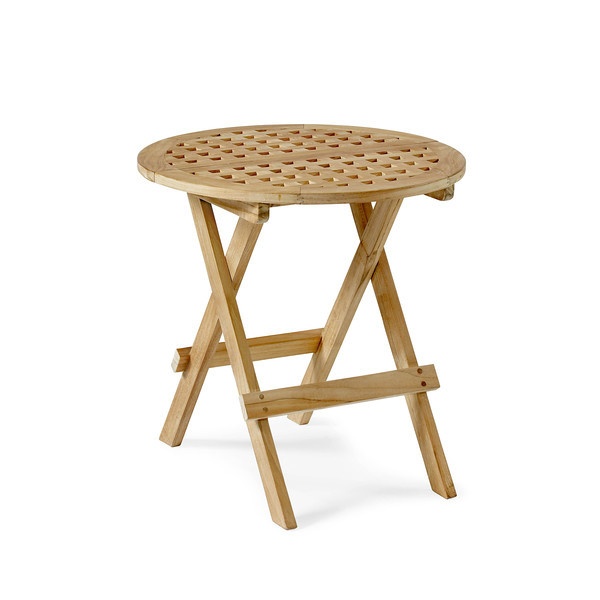 Kreta sidebord Ø 50 cm rutmønster