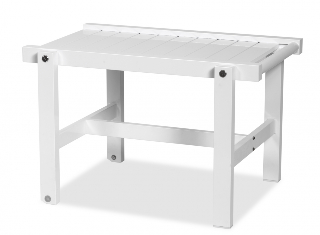 Rullebord aluminium - hvid