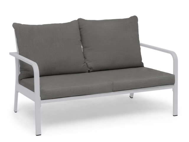 Hånger 2-personers sofa - hvid/gråbeige