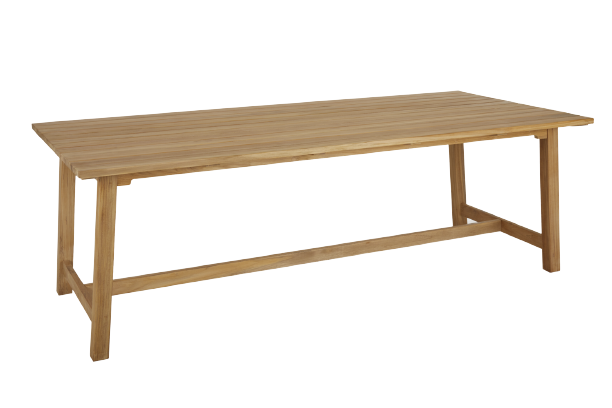 Keros spisebord 230x100 H73 cm - teak