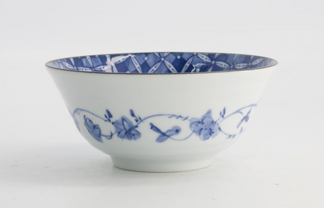 Edo -iikimatsu skål Ø 15 cm - blå/hvid