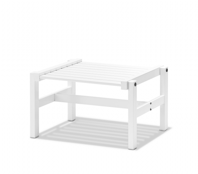 Fodskammel aluminium - hvid