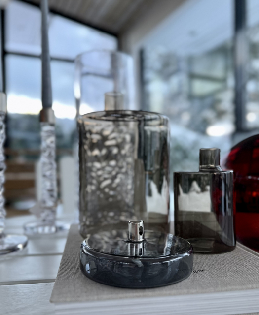 Olie lampe tea, m - røg