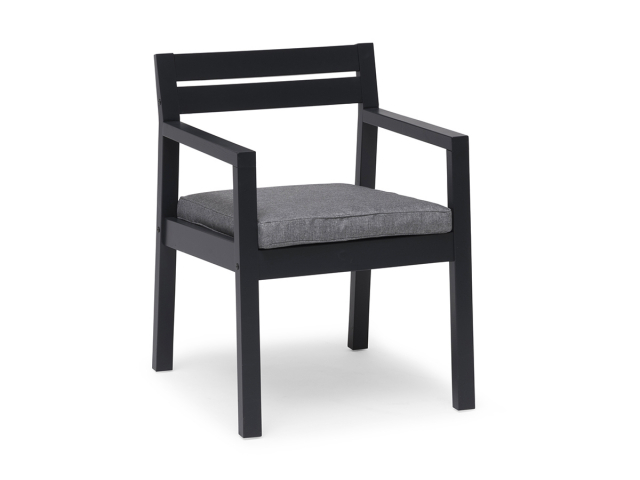 Stoltö spisestol - orkangrå/grå pude