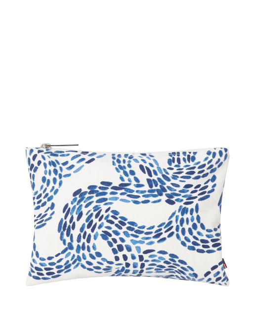 Three Mile Organic Cotton Printet toilettaske - blåt print