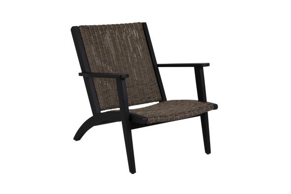 Kira lænestol - sort/rustik