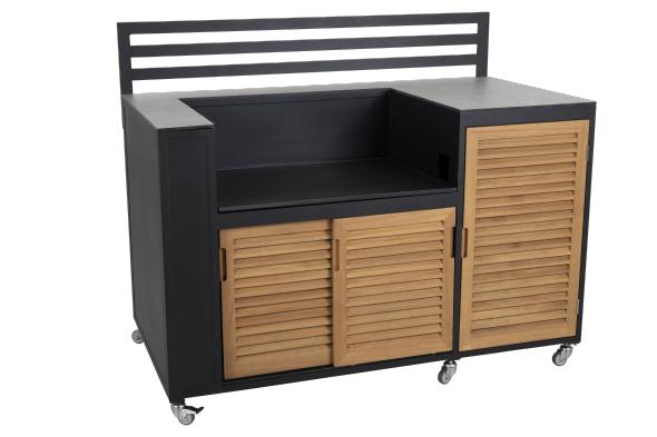 Fornax Outdoor Kitchen BBQ - Sort/teak