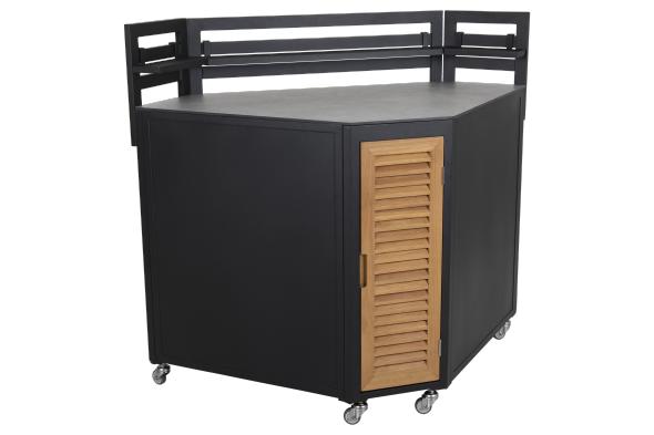 Fornax Outdoor Kitchen Corners Big Black/Teak