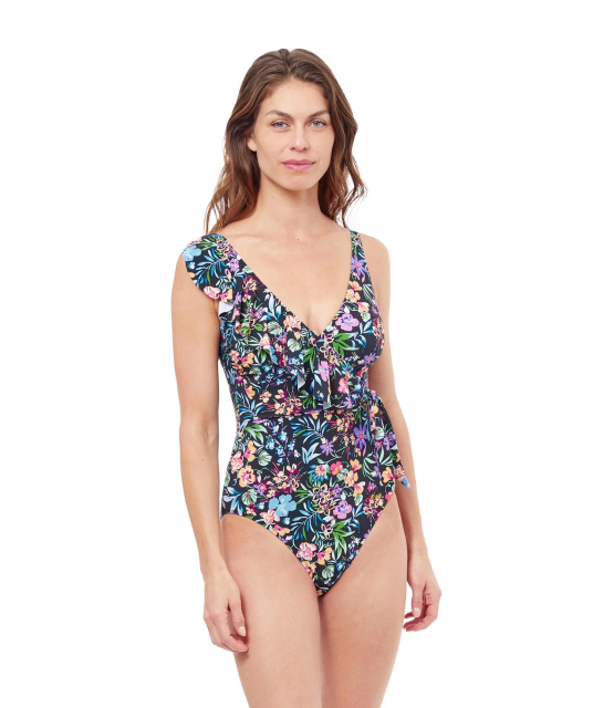 Flora surplice badedragt - multi