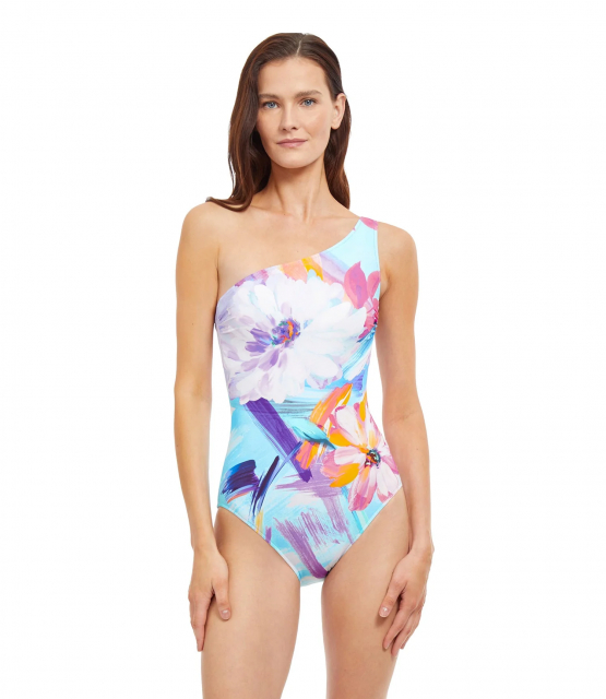 La Vie Est Belle badedragt med en skulder - multi
