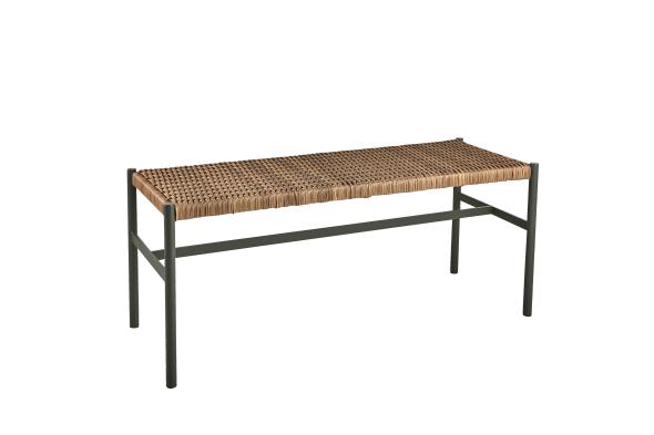 DK bænk 106x40 cm - nordisk grøn/natur