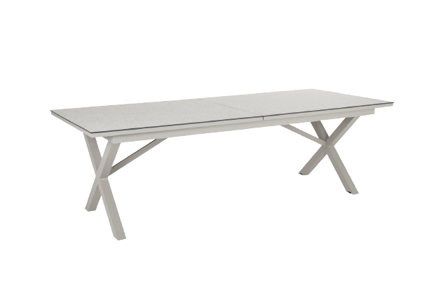 Hillmond bord udvides 238/297x100 H73 cm - khaki/beige terrazzo