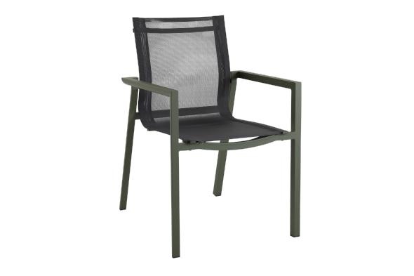 Delia Frame Chair - Moss Green/Black Textilene