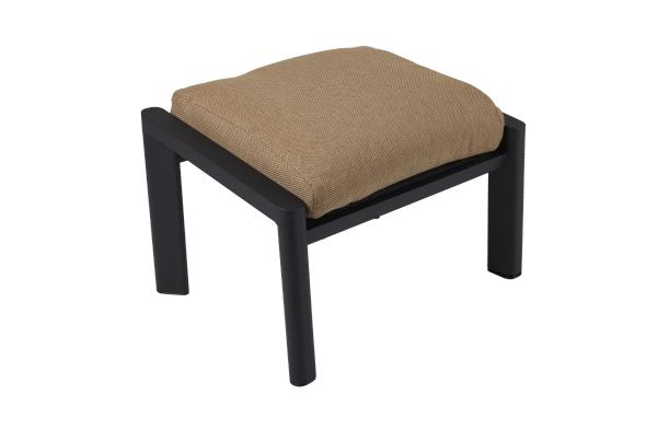 Slide fodskammel - Antracit/beige pude
