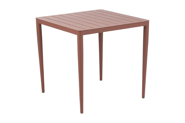 Bigby bord 76x76 H73 cm - zinrød