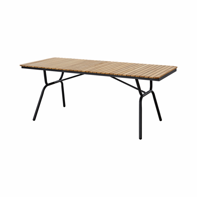 Parc havebord 197,5x88 H74 - antracit/teak
