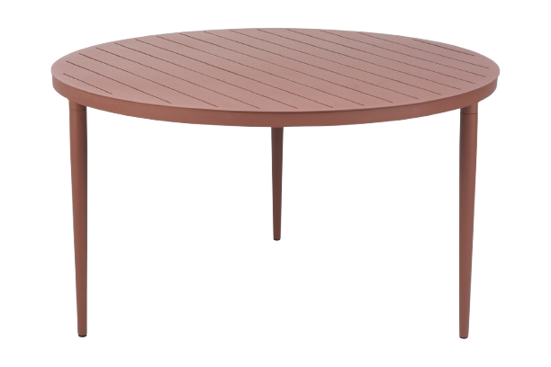 Bigby bord Ø 130 H73 cm - zinrød