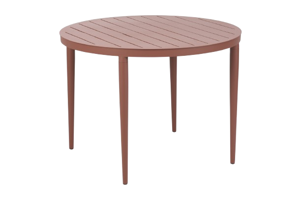 Bigby bord Ø 100 H73 cm - zinrød