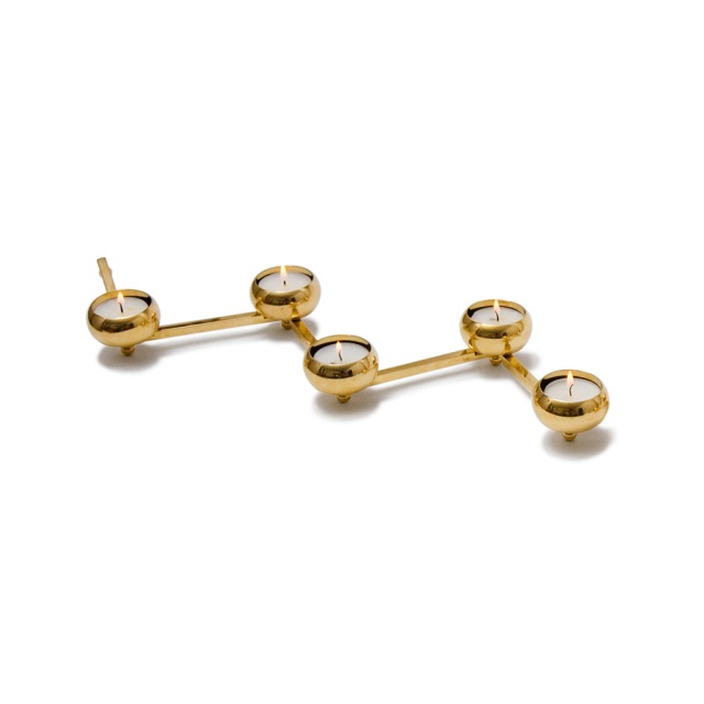 Constella Candlestick lille - messing