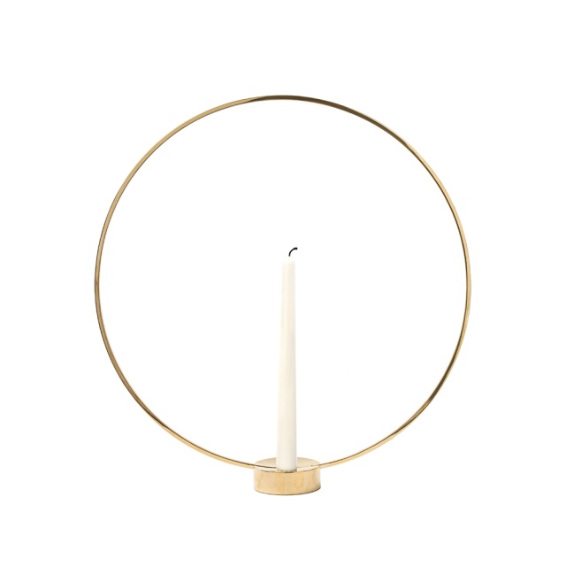 Gloria Candlestick Large - Brass