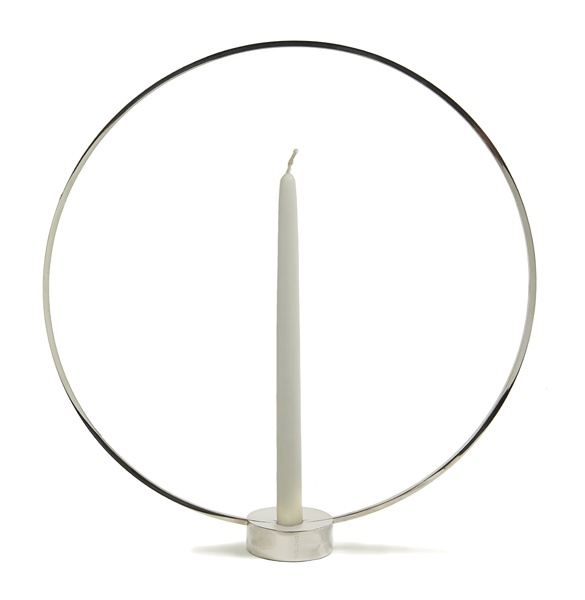 Gloria Candlestick Big - Nickel
