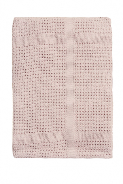 Gittertæppe – rosa
